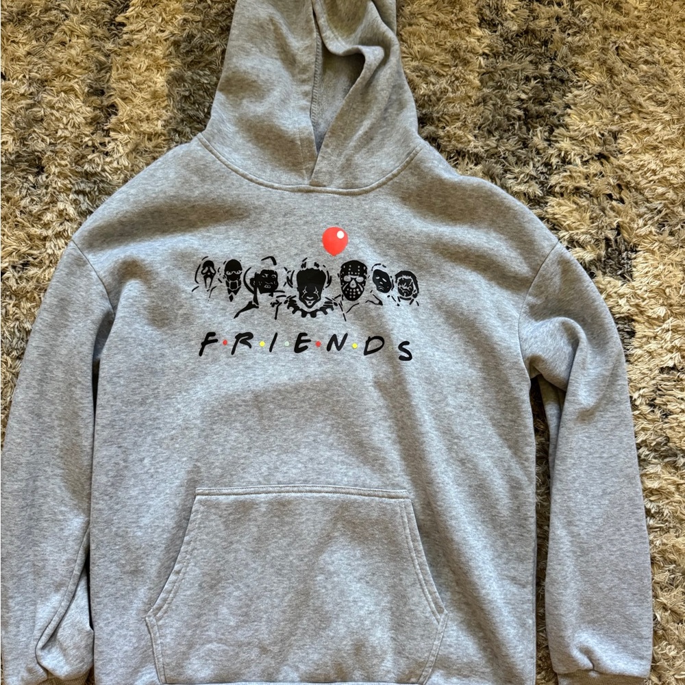 Gray Graphic Hoodie